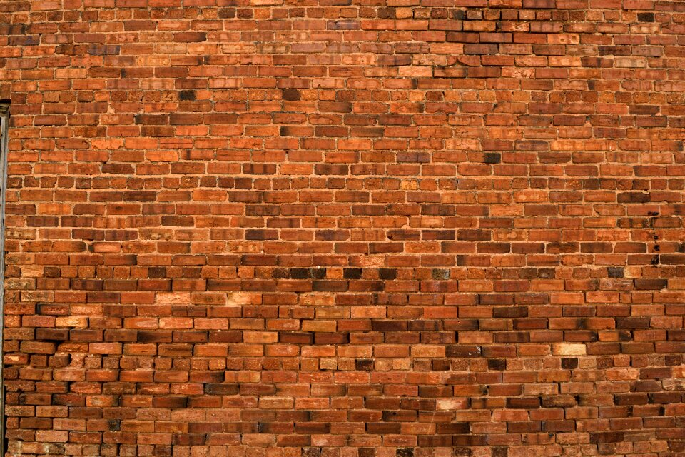 Backdrop brick building