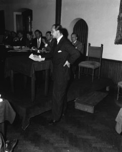 Toespraak van internationaal jurist dr Prins Wolf Heinrich van Hannover (Duitse, Bestanddeelnr 909-8084