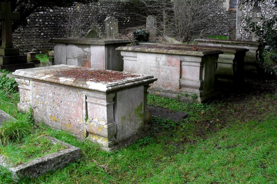 Tombs at St Peter's Church, Preston Village, Brighton (NHLE Code 1380745) (January 2011)