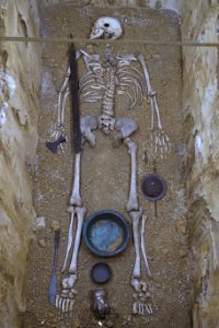 Tomb 86, young man with funerary items, late 5th century AD - Cinquantenaire Museum - Brussels, Belgium - DSC08749