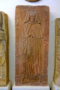 Tombstone for Margret Smidein, Franconia, c. 1456 - Mainfränkisches Museum - Würzburg, Germany - DSC05066