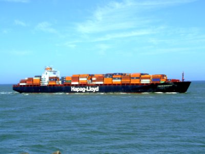 Tokyo Express p3 approaching Port of Rotterdam, Holland 20-Jun-2007