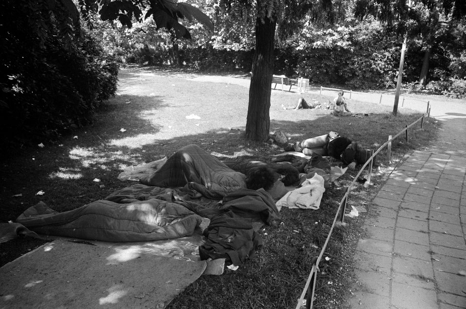 Toeristen in Amsterdam, in Vondelpark, Bestanddeelnr 927-3743