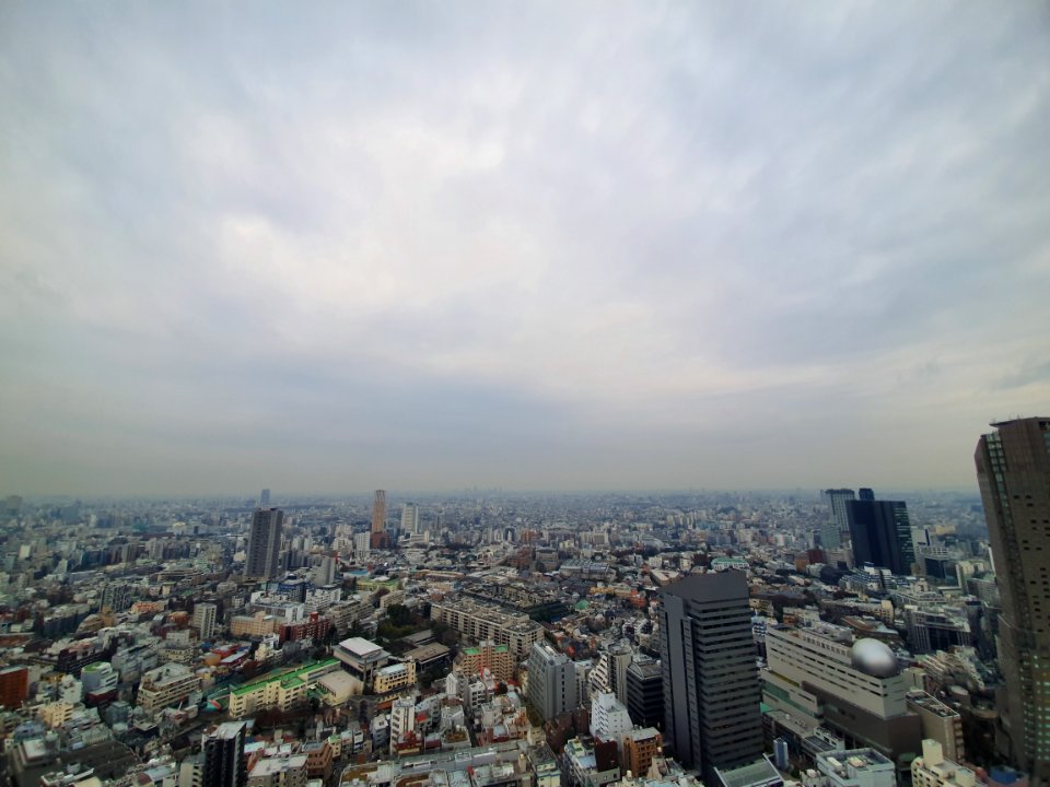 Tokyo sky during solar eclipse of 2019 December 26
