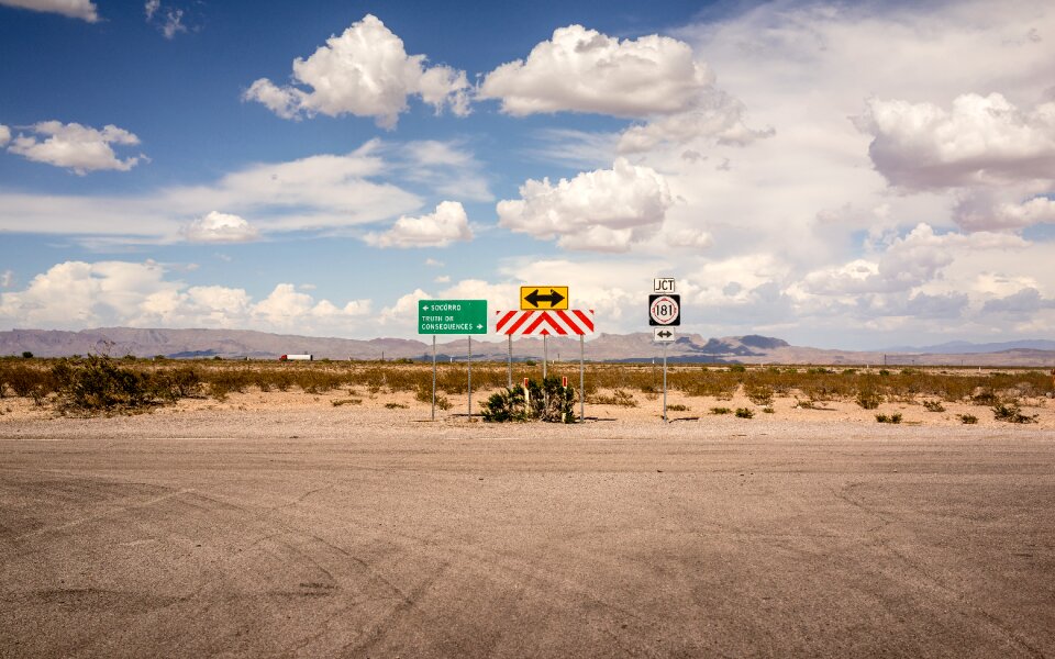 Signs sky travel
