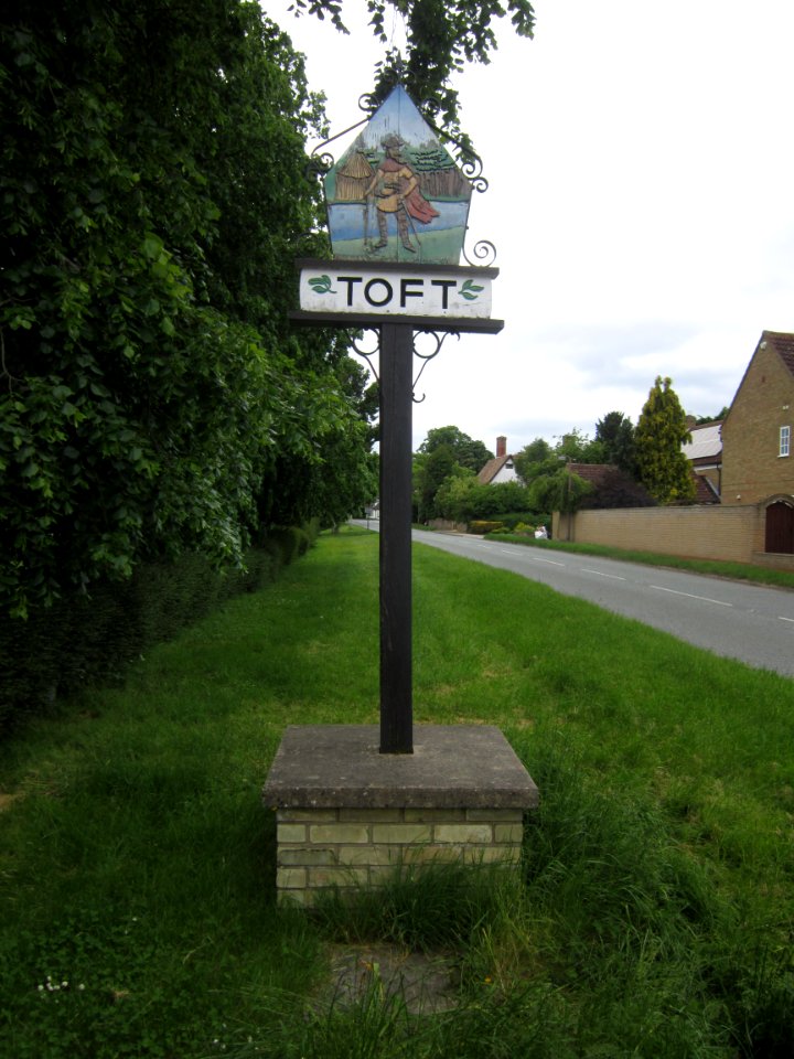 Toft village sign
