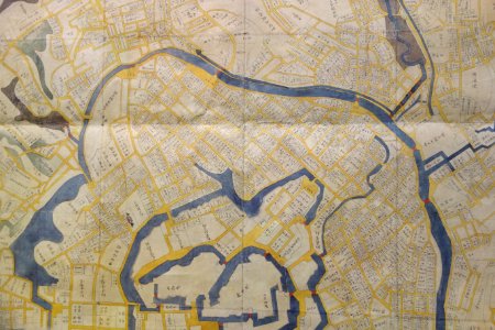 Tokyo map detail 2 - National Archives of Japan - Tokyo, Japan - DSC06526