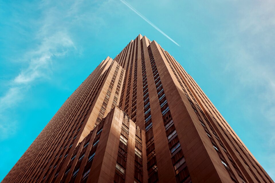 Perspective sky skyscraper