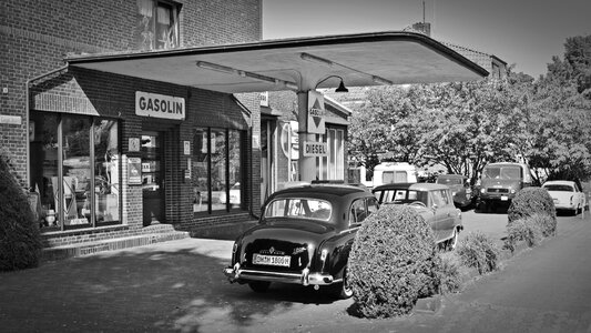 Historically gas pump petrol