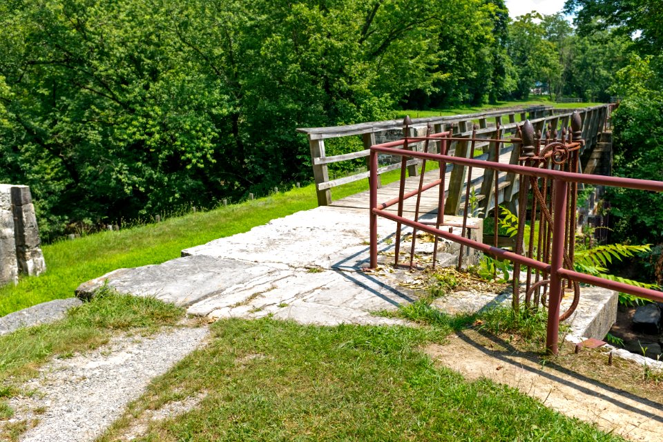 Tonoloway Creek Aqueduct seen from Upstream on C and O Canal