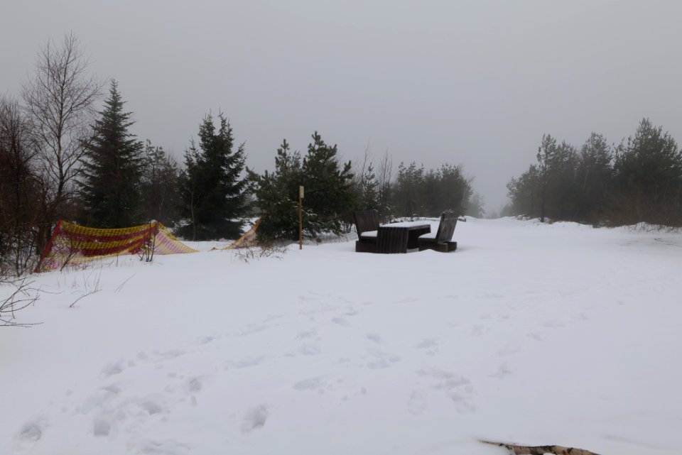 Top of Badener Höhe with snow 2020-03-10 04