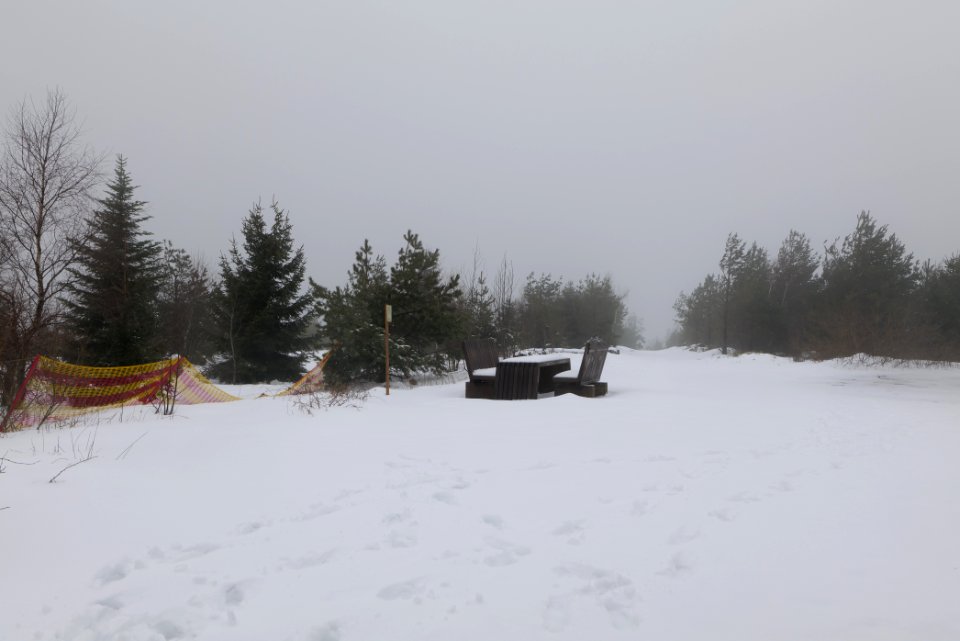 Top of Badener Höhe with snow 2020-03-10 05