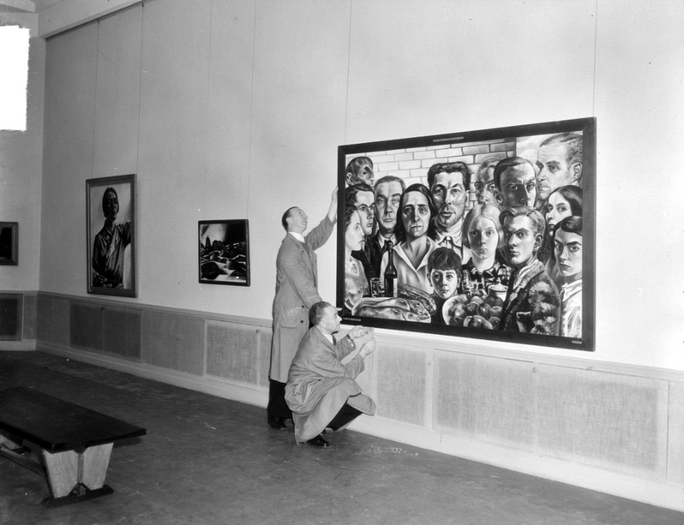 Toorop tentoonstelling Den Haag de opbouw, Bestanddeelnr 904-5240