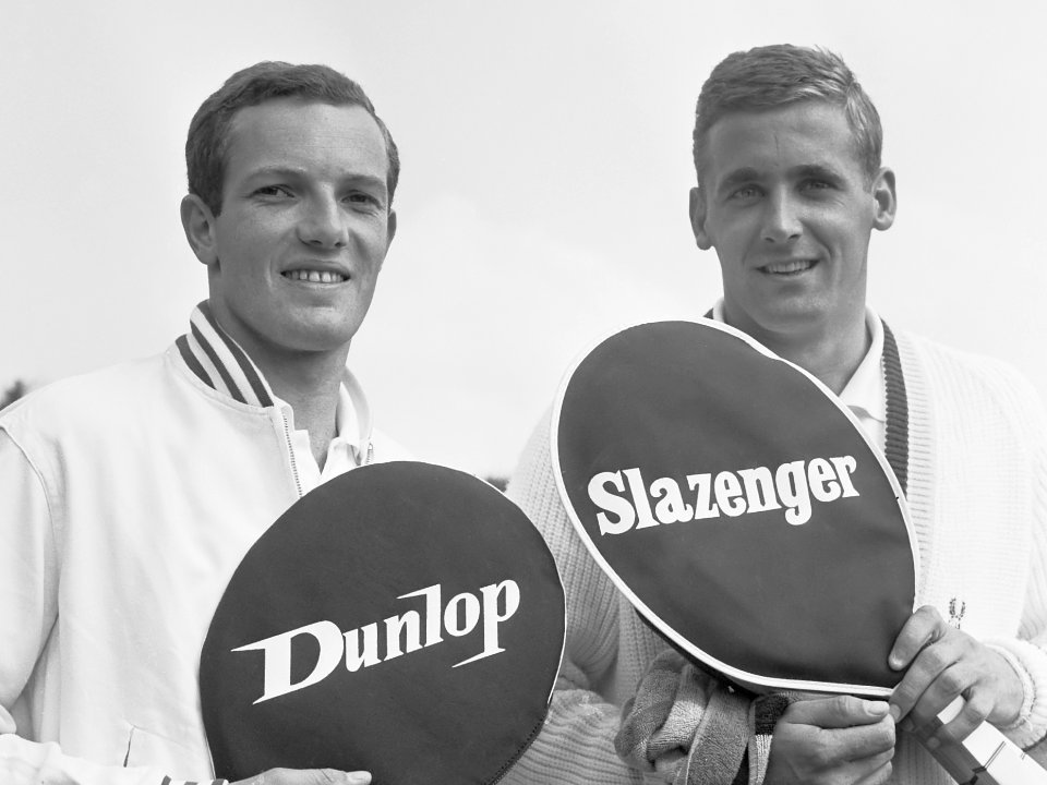 Tom Okker en Jan Hajer (1964)
