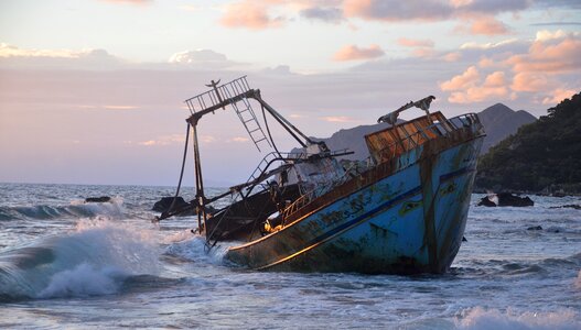 Rotten sunken greece