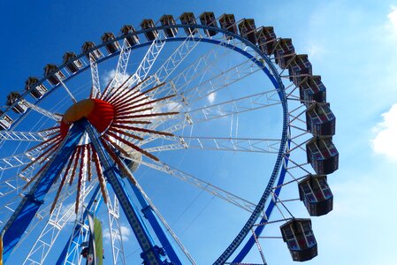 Munich graphic white blue sky
