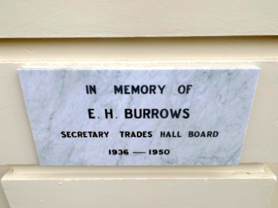 Toowoomba Trades Hall memorial
