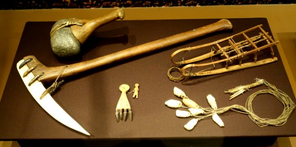 Tools, Tjukoktka, Ryssland, No. 1880.04.0370 etc - Etnografiska museet - Stockholm, Sweden - DSC01252