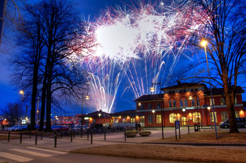 Alingsås firework slow shutter speed