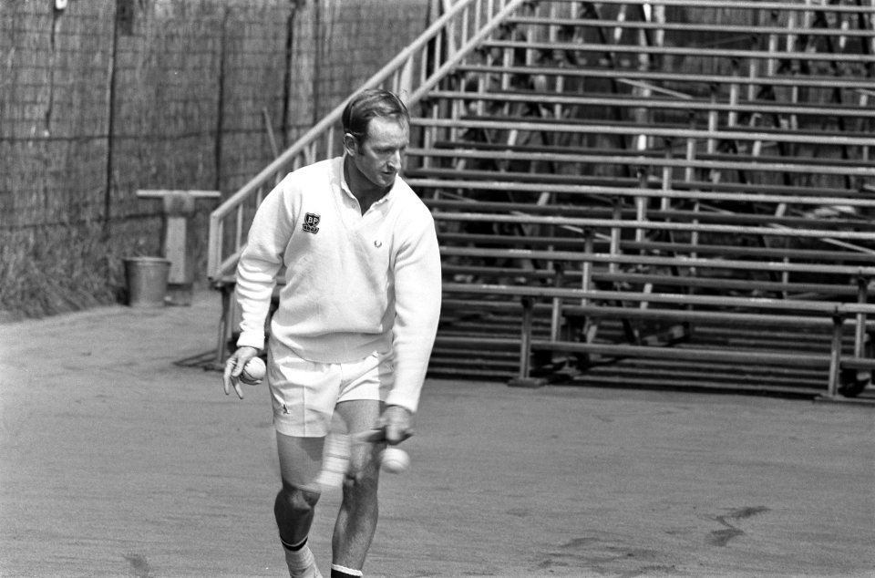 Top Tennis Toernooi 1969 in Amsterdam Laver, aktie, Bestanddeelnr 922-4473