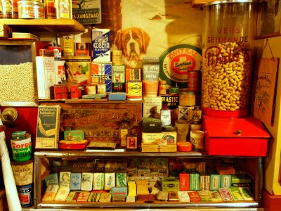 Toonbank kruidenierswinkel