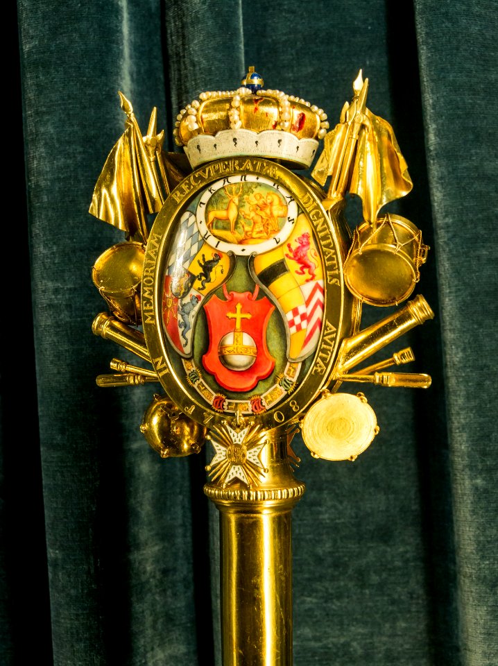 Top scepter Grand Master Order of Saint Hubert Munich Bavaria Germany