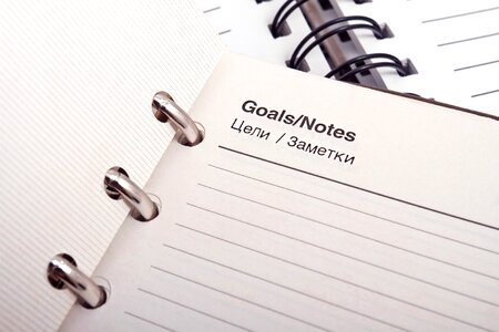 Pen notebook goals