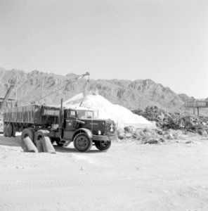 Timna in de Negevwoestijn het terrein van de kopermijnen met opslag van bepaald, Bestanddeelnr 255-3653