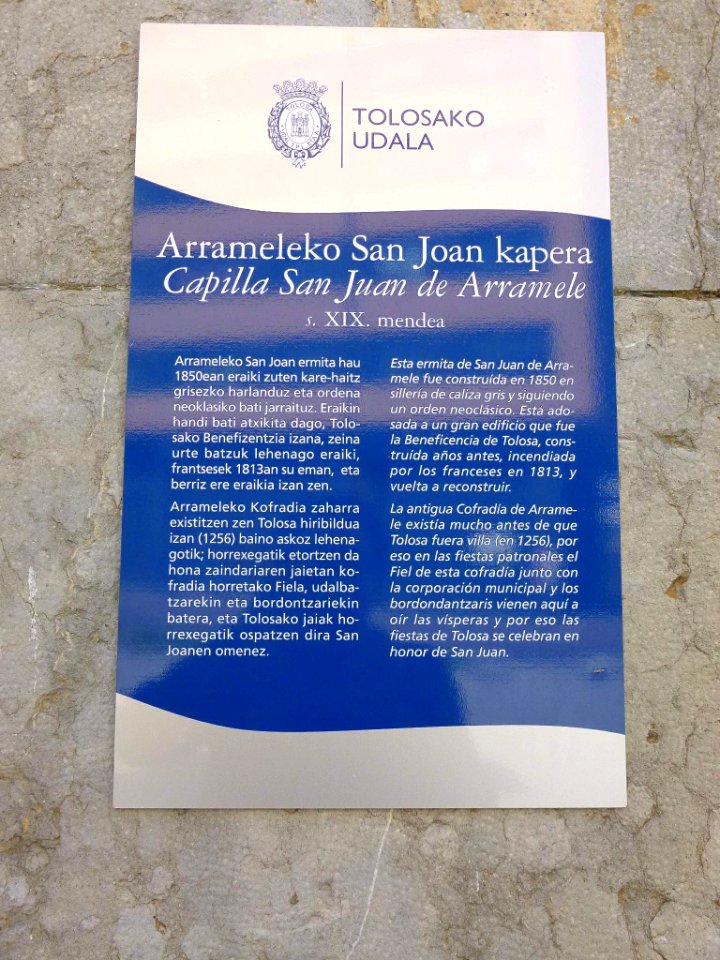 Tolosa - Capilla de San Juan de Arramele 1