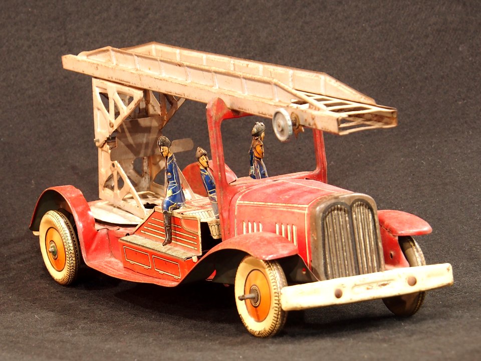 Tin toy fire truck, pic-005