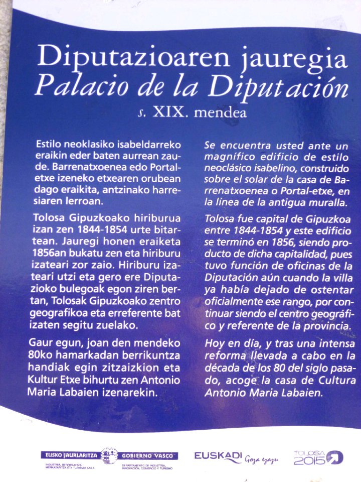 Tolosa - Casa de la Cultura (ex Diputación de Guipúzcoa) 4