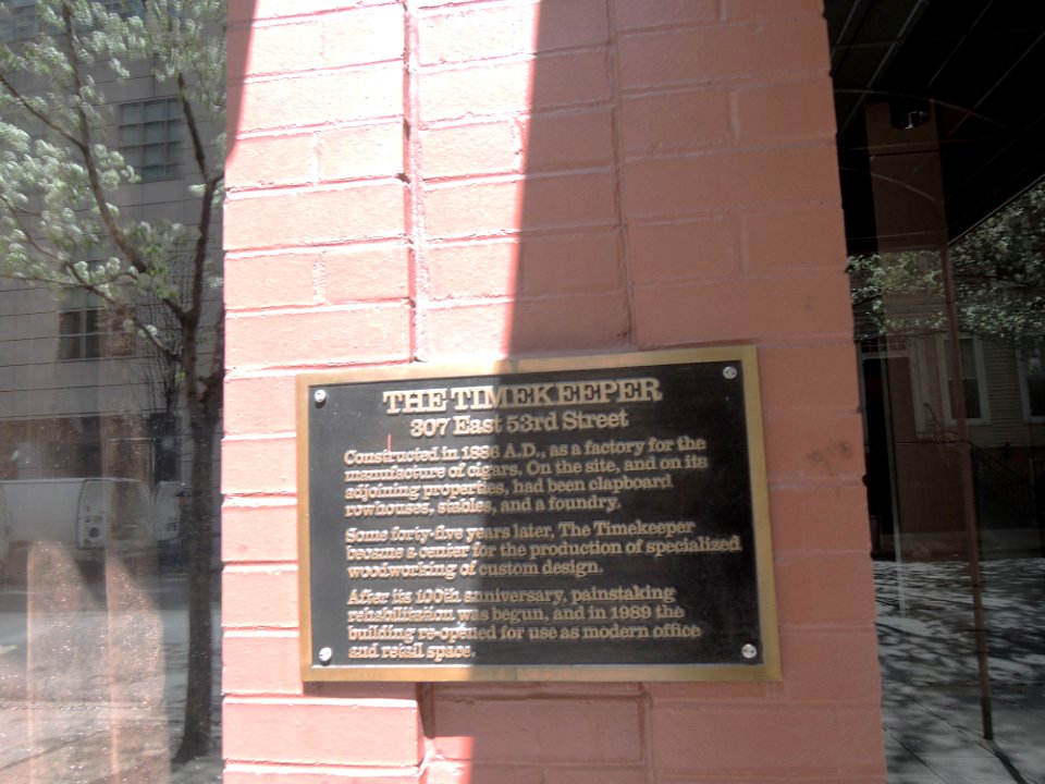 Timekeeper plaque 307 E53 jeh