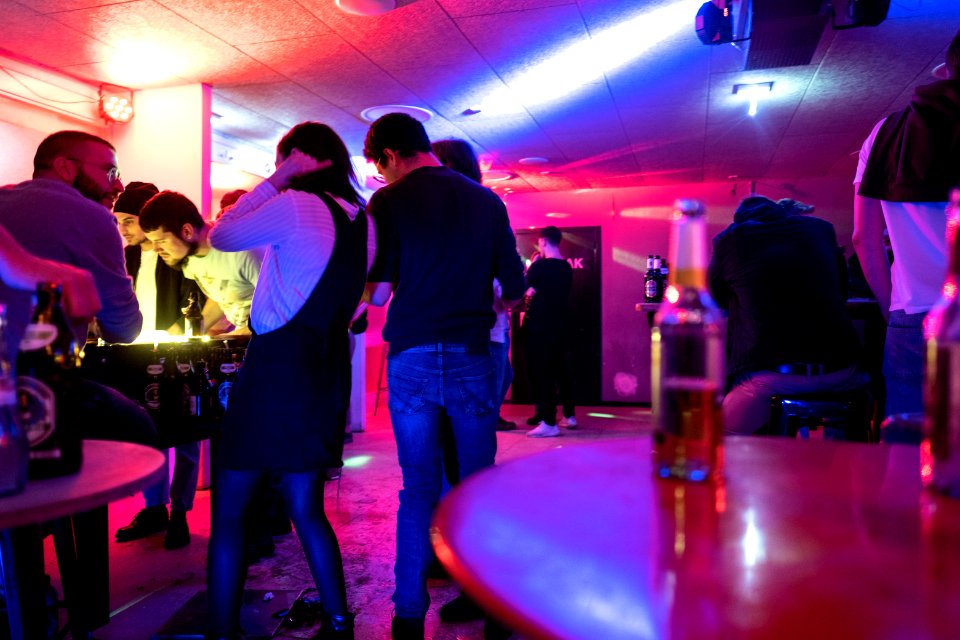 Tischfußball im Eingangsbereich des Kuckuck in Tübingen 2019