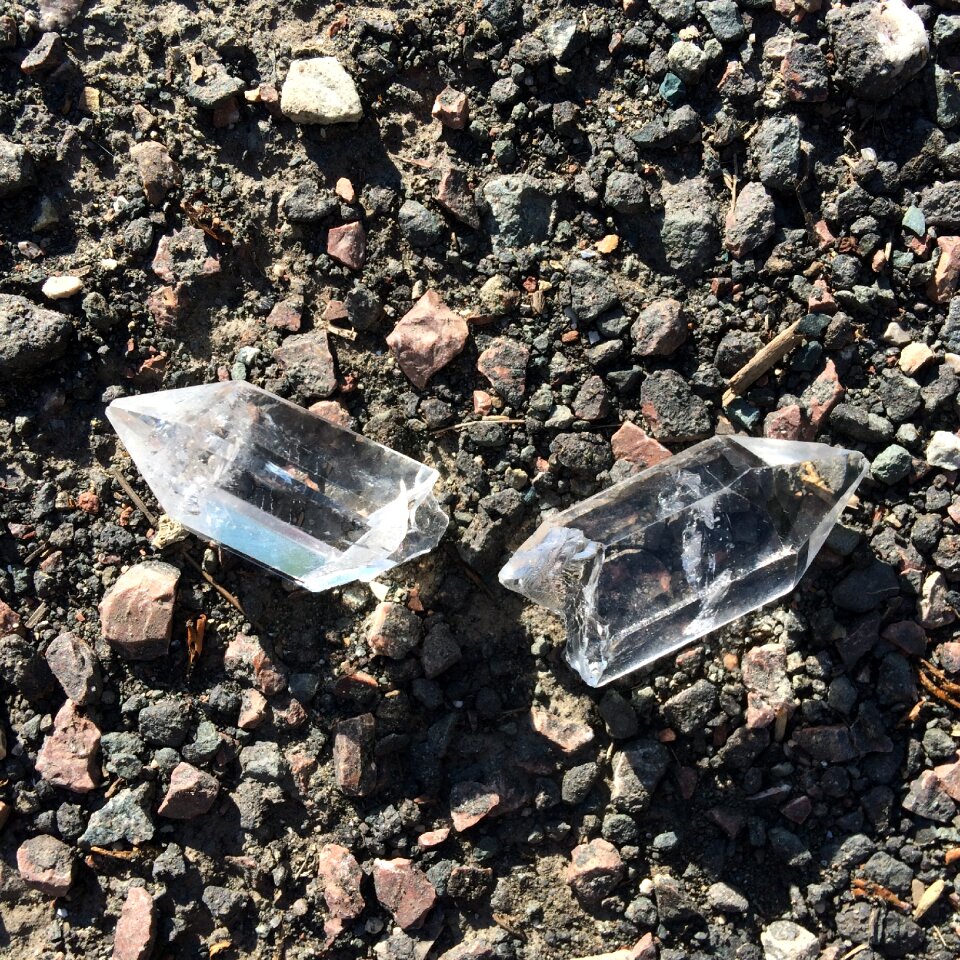 Crystal asphalt broken