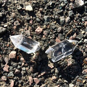 Crystal asphalt broken