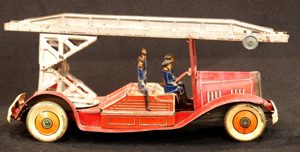 Tin toy fire truck, pic-004