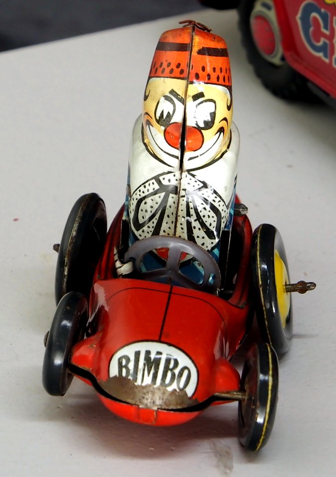 Tin toy Bimbo car, Musée du jouet de Colmar