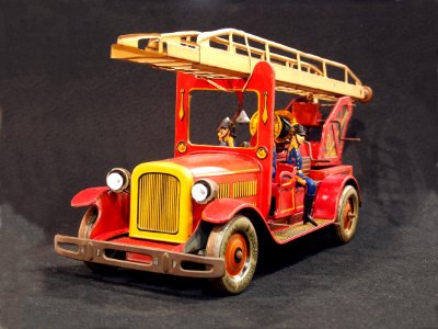 Tin toy fire truck, pic-012