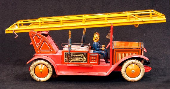 Tin toy fire truck, pic-014