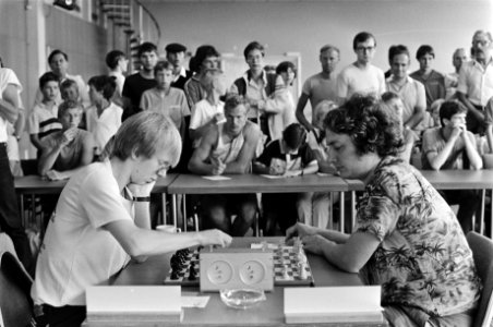 Timman speelt tegen Chandler (l), Bestanddeelnr 932-6570
