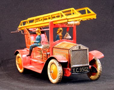 Tin toy fire truck, pic-013