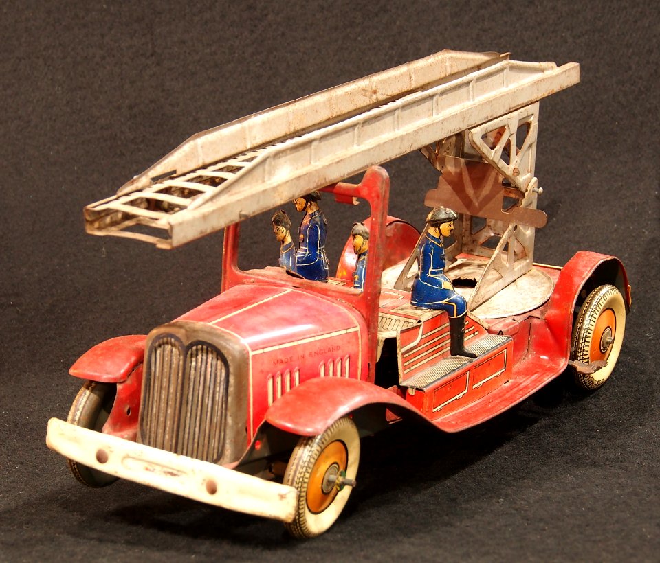 Tin toy fire truck, pic-006