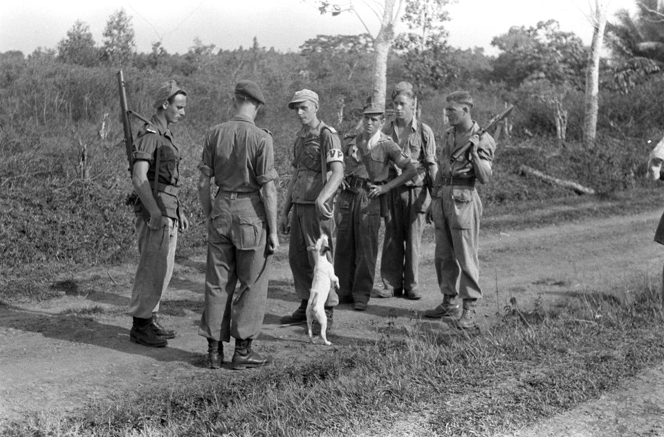 Tinggi Hari. Een patrouille keert terug. De commandant van het departement te Ti, Bestanddeelnr 1126