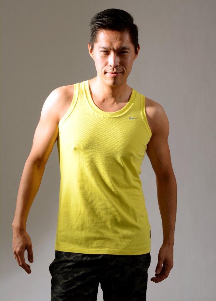 Pilates face man body man