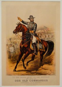 To The Grand Army of the Republic (Our Old Commander, General U. S. Grant), 1885 - Currier & Ives - Museum of Fine Arts, Springfield, MA - DSC03974