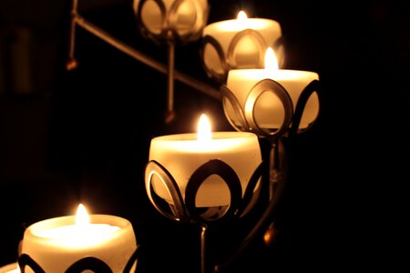Romantic light candlelight photo
