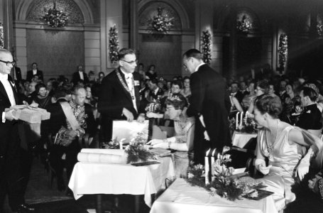 Tijdens feestavond in concertgebouw, Bestanddeelnr 913-8347