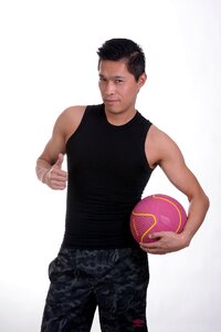 Pilates face man body man