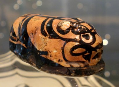 Tiger with underglaze painted decoration, China, Jin dynasty, c. 1150-1234, slipped stoneware - Royal Ontario Museum - DSC04254