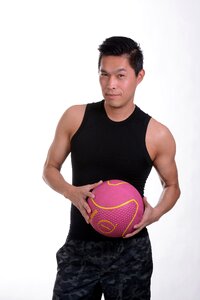 Pilates face man body man